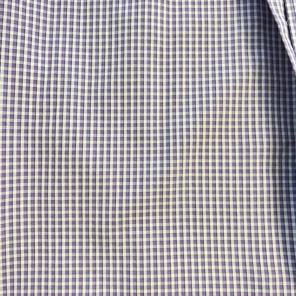 RW&CO Purple Gingham shirt Slim Fit - Picture 5 of 6